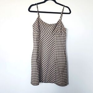 Wild Fable Navy Plaid Dress Ladies M